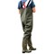 Dunlop Full Safety Chest Waders, Green, 11