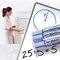 Pentel Maxiflo Whiteboard Markers, Assorted Pack of 4 with Magnetic Eraser