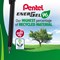 Pentel EnerGel Capstyle Eco Rollerball, 0.7mm, Black, Pack of 12