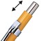 Pentel P209 Mechanical Pencil with eraser, Steel-lined with 6 x HB 0.9mm Lead, Pack of 12