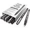 Pentel Pointliner Pigment Pen, 0.05mm, Black, Pack of 12