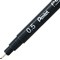 Pentel Pointliner Pigment Pen, 0.5mm, Black, Pack of 12