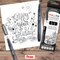 Pentel Pointliner Pigment Pen, Assorted Sizes, Black, Pack of 5