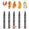 Pentel Pointliner Pigment Pen, Assorted Sizes, Black, Pack of 5