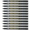 Pentel Permanent Marker Super Fine Point Black Pack of 12