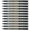Pentel Permanent Marker Fine Point Black Pack of 12