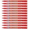 Pentel Permanent Marker Fine Point Red Pack of 12