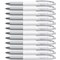 Pentel Floatune Retractable Rollerball 0.8mm Black Pack of 12