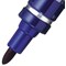 Pentel N50 Permanent Marker, Bullet Tip, Blue, Pack of 12