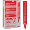 Pentel N50 Permanent Marker, Bullet Tip, Red, Pack of 12