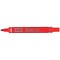 Pentel N50 Permanent Marker, Bullet Tip, Red, Pack of 12