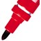Pentel N50 Permanent Marker, Bullet Tip, Red, Pack of 12