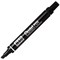 Pentel N60 Permanent Marker, Chisel Tip, Black, Pack of 12