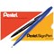 Pentel Sign Pen S520 Fibre Tipped Pen, 1mm Line, Blue, Pack of 12