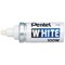 Pentel Permanent Marker, Bullet Tip, White, Pack of 12