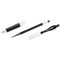 Pilot G-205 Gel Rollerball Pen, 0.3mm Line, Rubber Grip, Black, Pack of 12