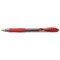 Pilot G-207 Gel Rollerball Pen, 0.39mm Line, Rubber Grip, Red, Pack of 12