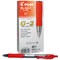 Pilot G-207 Gel Rollerball Pen, 0.39mm Line, Rubber Grip, Red, Pack of 12