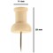 Bi-Office Earth Wood Push Pins, Pack of 20