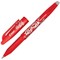 Pilot FriXion Rollerball Pen, Eraser Rewriter, 0.7mm Tip, 0.35mm Line, Red, Pack of 12