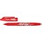Pilot FriXion Rollerball Pen, Eraser Rewriter, 0.7mm Tip, 0.35mm Line, Red, Pack of 12