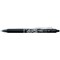 Pilot FriXion Clicker Rollerball Pen, Retractable, Erasable, 0.7mm Tip, 0.35mm Line, Black, Pack of 12