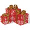LED Outdoor/Indoor Light Up Christmas Presents Red Pack of 3 GH9068