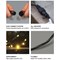 LED IP65 Black Rubber Cluster Lights Warm White 5m