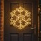LED Metal Outdoor Christmas Snowflake Light 490mm Warm White XH10077
