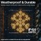 LED Metal Outdoor Christmas Snowflake Light 490mm Warm White XH10077