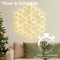 LED Metal Outdoor Christmas Snowflake Light 490mm Warm White XH10077