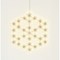 LED Metal Outdoor Christmas Snowflake Light 490mm Warm White XH10077