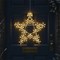 LED Metal Outdoor Christmas Star Light 500mm Warm White XH10078