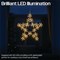 LED Metal Outdoor Christmas Star Light 500mm Warm White XH10078