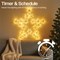 LED Metal Outdoor Christmas Star Light 500mm Warm White XH10078