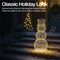 LED Outdoor Metal Light Up Snowman 600mm Silver/Warm White XH10087