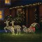 LED Outdoor/Indoor Light Up Sledge/Deer Warm White Pack of 3 XH10089