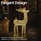 LED Outdoor Light Up Deer 780mm Silver/Warm White XH10093