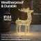 LED Outdoor Light Up Deer 780mm Silver/Warm White XH10093