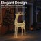 LED Outdoor Metal Light Up Deer 1180mm Silver/Warm White XH10094