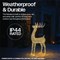 LED Outdoor Metal Light Up Deer 1180mm Silver/Warm White XH10094