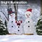 LED Outdoor Light Up Snowman Warm White Pack of 3 XH10096
