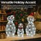 LED Outdoor Light Up Snowman Warm White Pack of 3 XH10096