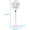 Igenix 16 Inch Digital Pedestal Fan with Timer Remote Control, White