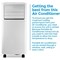 Igenix 9000 BTU Smart 3-In-1 Portable Air Conditioner with Remote Control White