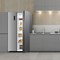 Statesman American Side by Side Fridge Freezer, 347 Litre Fridge, 185 Litre Freezer, Grey