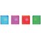 Sensory Light Up LED Colour Changing Mood Cube Light, 75mm, Pack of 4