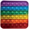 Pop Fidget Pad Square, Multicoloured, 125x125x10mm