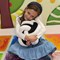 Compact Cuddle Ball, 250mm Diameter, Black/White