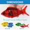 Fidget Toy Jelly Fish Design, Assorted, 200mm, Pack of 4